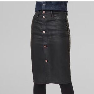 G-Star Raw Black Button-Down Skirt